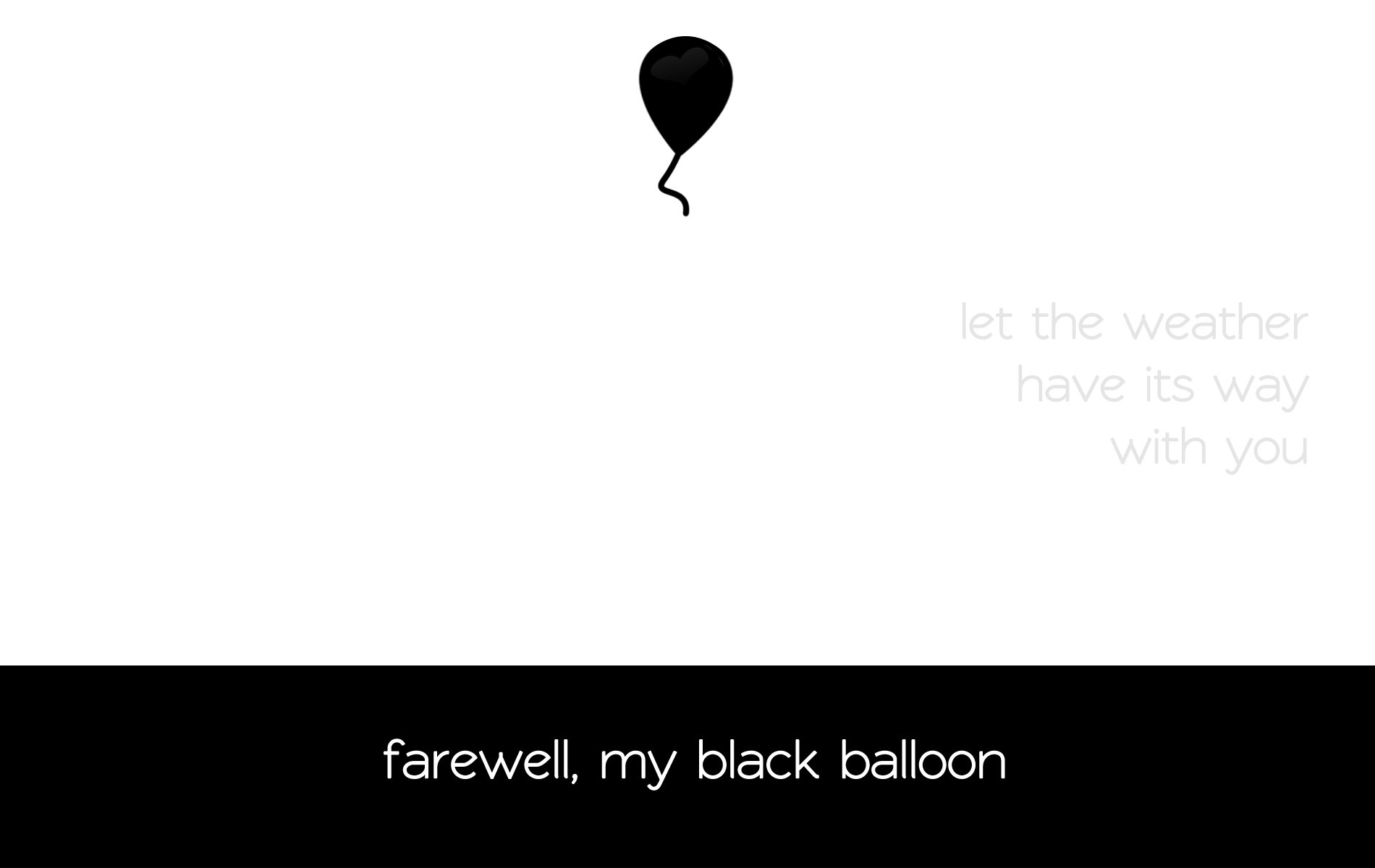 Black balloon