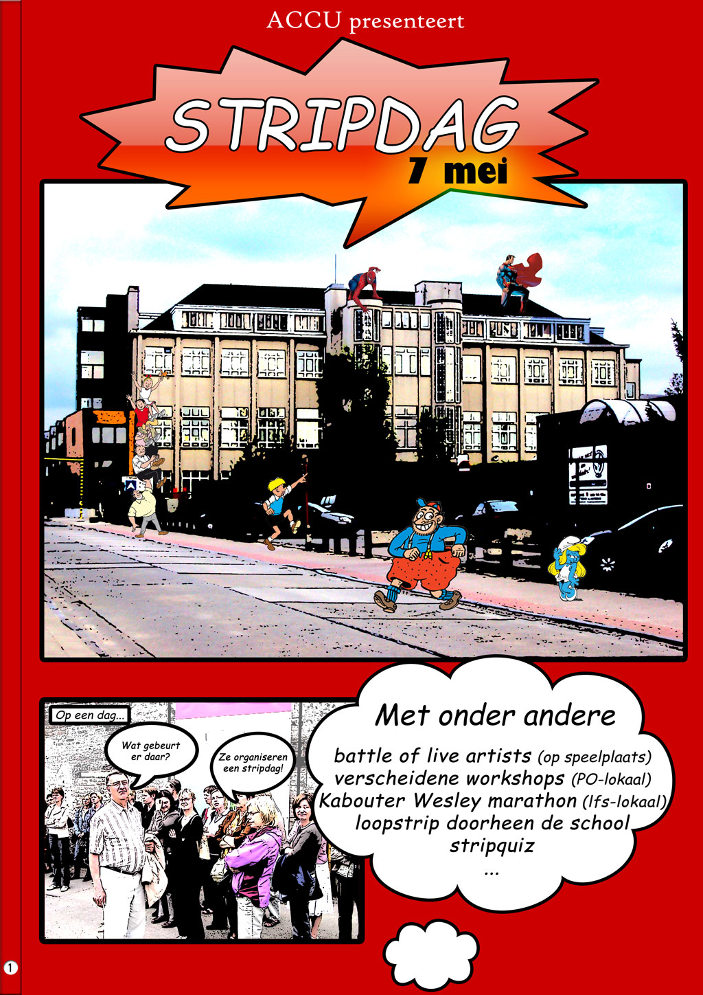 Cartoon Strip Day poster
